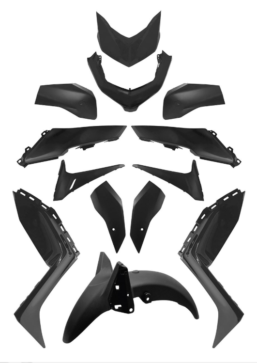 T4Tune Kit Carene / Plastiche Nere opache Complete per Yamaha X-Max 125/300 2023-2024 - LGMoto SRL