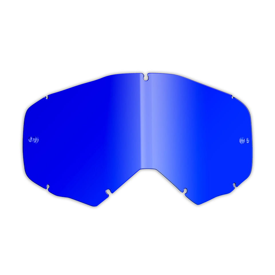 INNTECK Lente Maschera Motocross LEN42002 - Lente Blue Compatibile Smith Fuel V.1 - Fuel V.2