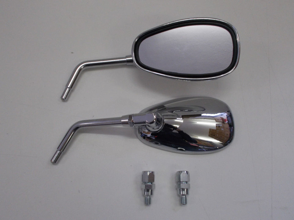 COPPIA SPECCHIETTI RETROVISORI CROMATI E431 PER MOTO GUZZI Nevada Classic 750 2004