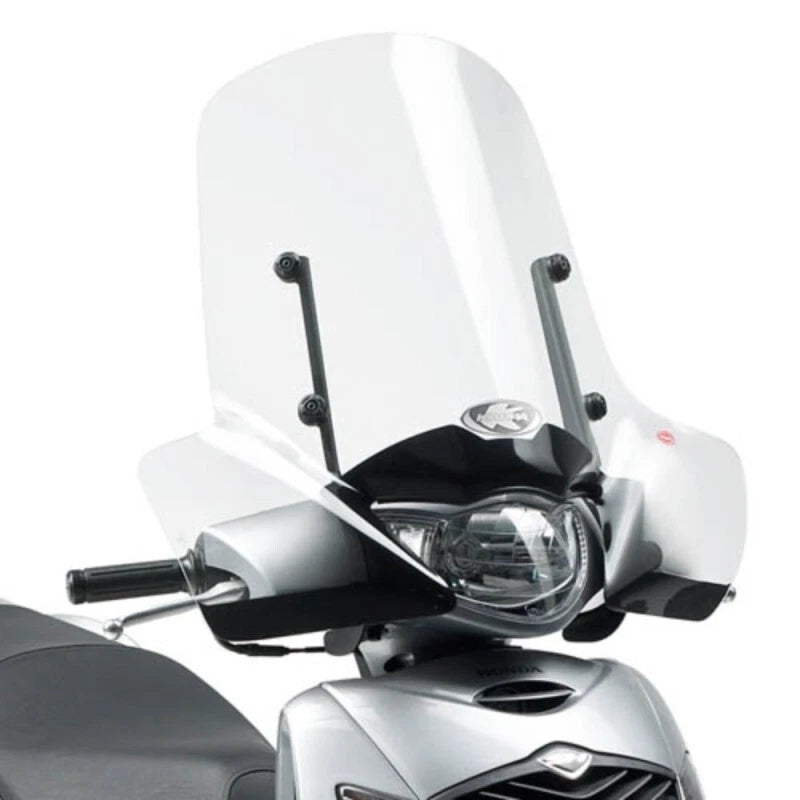 KAPPA Parabrezza Trasparente + Attacchi 55 x 66 Per Honda SH 125i-150i 2009-2012