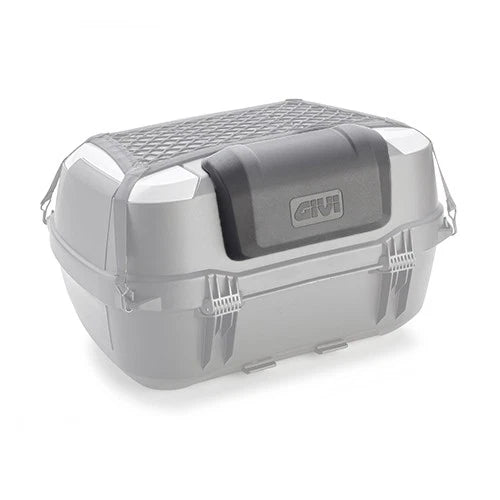 GIVI Bauletto Portapacchi +Piastra Monolock + schienalino 45LT Nero Moto Scooter
