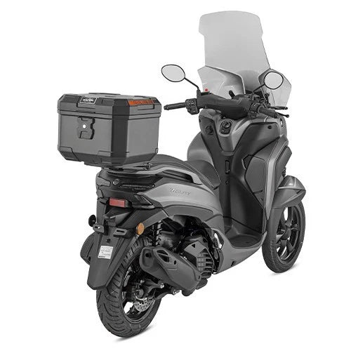 KAPPA Bauletto Moto MONOLOCK® Nero K’Box 37lt con Piastra e Kit Fissaggio