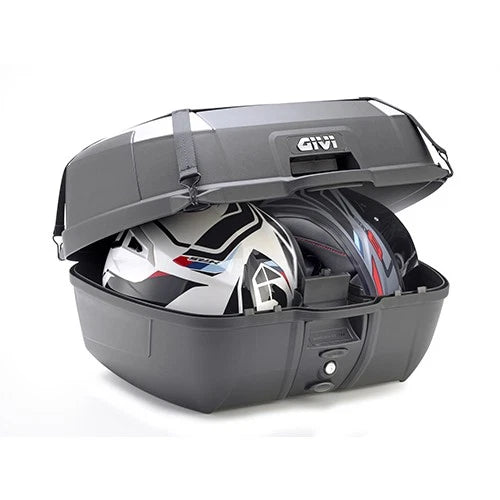 GIVI Bauletto Portapacchi +Piastra Monolock + schienalino 45LT Nero Moto Scooter