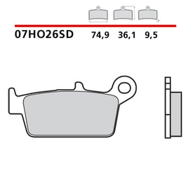 Pastiglie Brembo posteriori standard