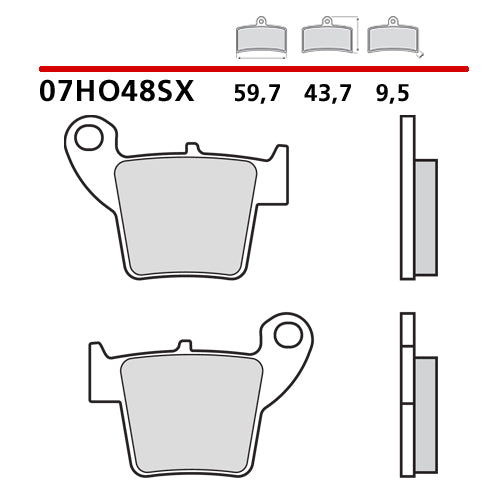 Pastiglie Brembo posteriori race