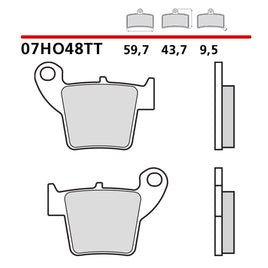 Pastiglie Brembo posteriori ceramic