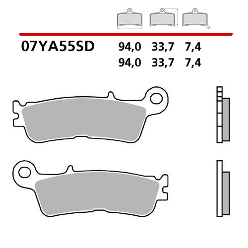 Pastiglie Brembo anteriori standard