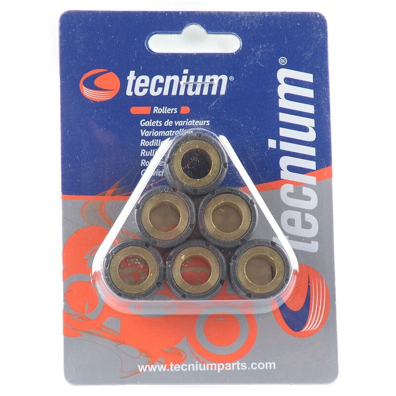TECNIUM Set Rulli Variatore 20x17mm 9,5gr - 6 pezzi per PEUGEOT GEOPOLIS 125 2007 - 2012