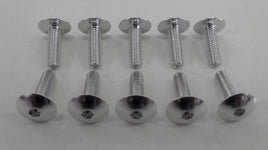 VITI IN ERGAL CARENA TESTA BOMBATA TCBEI M6X20 ARGENTO / SILVER 10 PEZZI