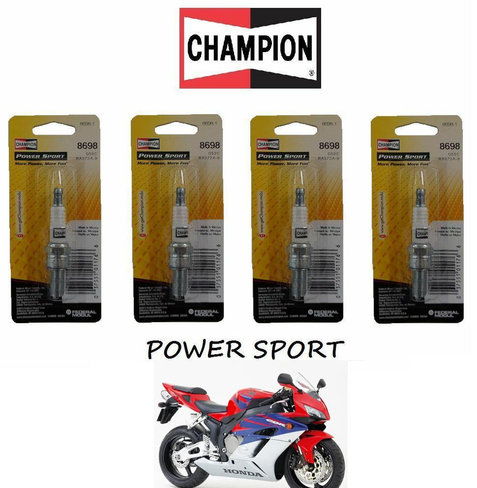 CHAMPION 4 CANDELE 8698 POWERSPORT per Honda CBR RR Fireblade 1000 2004 - 2005