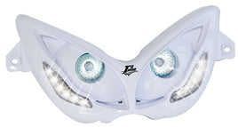 400235 Maschera faro Nitro bianca led bianchi T4Tune MBK Nitro 50 99/01
