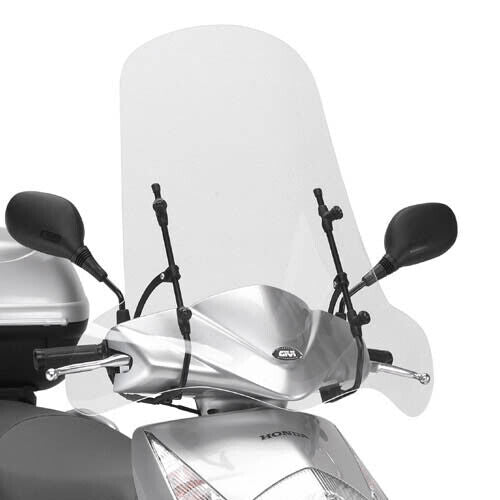 GIVI Parabrezza Trasparente 66 x 68 per Honda Dylan 125-150 2002 - 2007