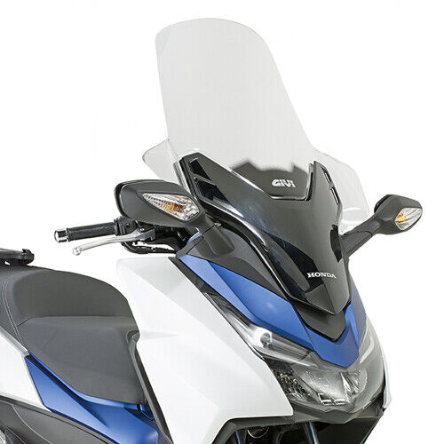 GIVI Parabrezza Trasparente 70,5 x 63 per Honda Forza 125 ABS 2015 - 2018