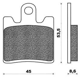 Coppia pastiglie freno Anteriori Sym GTS Joymax 125 2007-2010