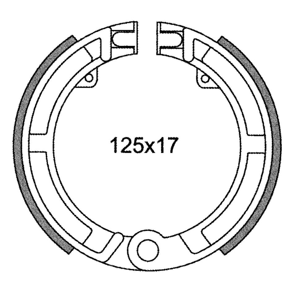 Ganasce freno Anteriori C4 per Vespa SS SuC4 per Sprint 90-90-1965-1971