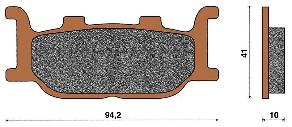 Top4 Pastiglie freno Sint Ant per Yamaha T-Max 500 Iniez 5VU 2004-2007