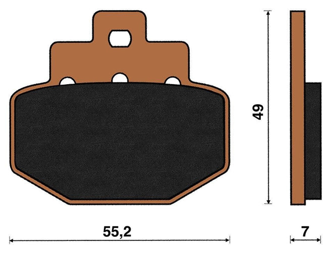 Top4 Pastiglie freno Sint Post Benelli Adiva 125 2001-2002