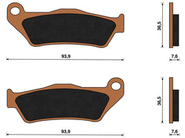 Top4 Pastiglie freno Sint Ant per Yamaha Majesty 150 DD 2001-2003