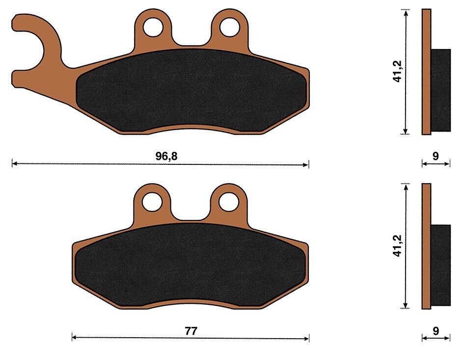 Top4 Pastiglie freno Sint Ant Piaggio Fly 150 EU3 2005-2012