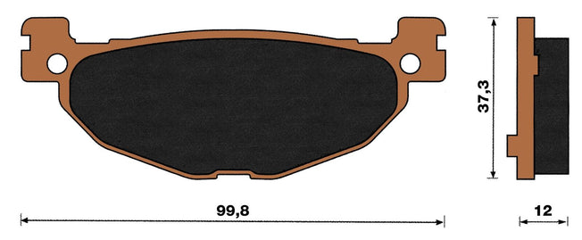 Top4 Pastiglie freno Sint Post per Yamaha Majesty 400 2004-2004