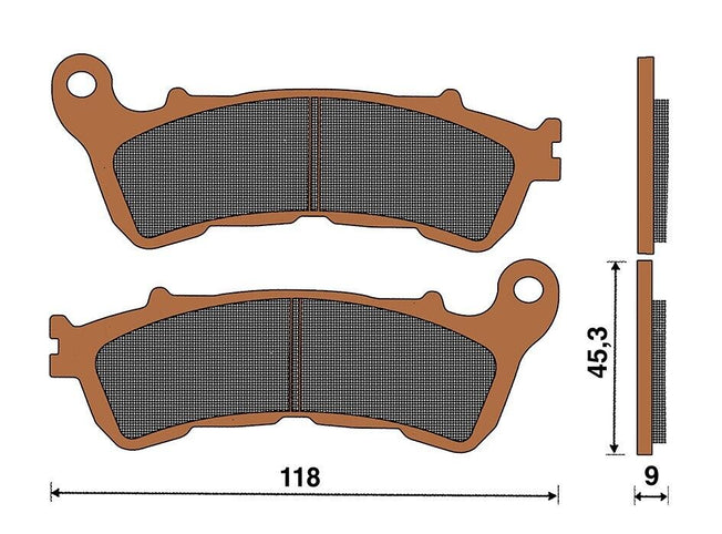 Top4 Pastiglie freno Sint Ant per Suzuki Sixteen 150 UX L1 2011-2011