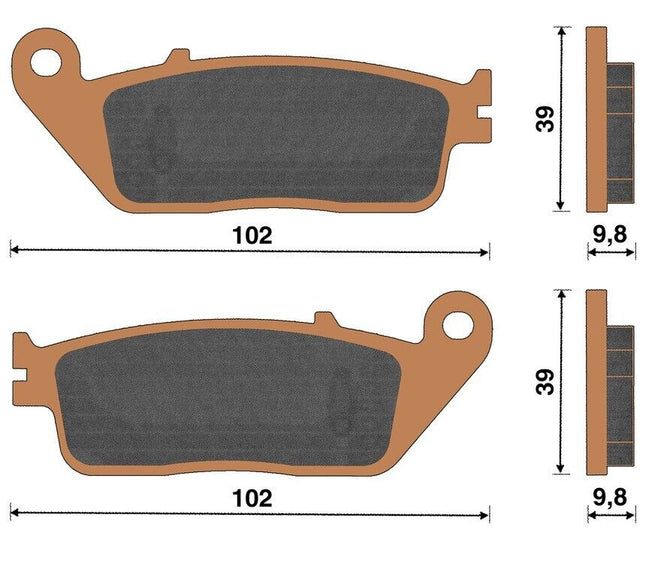 Top4 Pastiglie freno Sint Ant Kymco K-XCT 125 I 2012-2015