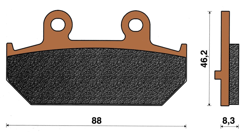 Top4 Pastiglie freno Sint Post per Suzuki Burgman AN 400 L2 2012-2012