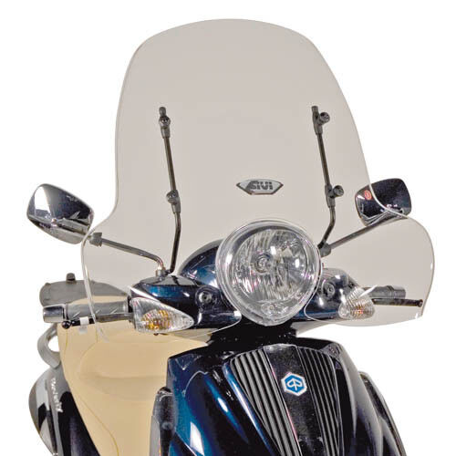 GIVI Parabrezza + Attacchi per Piaggio Beverly Tourer 125-250-300-400 2008-2010