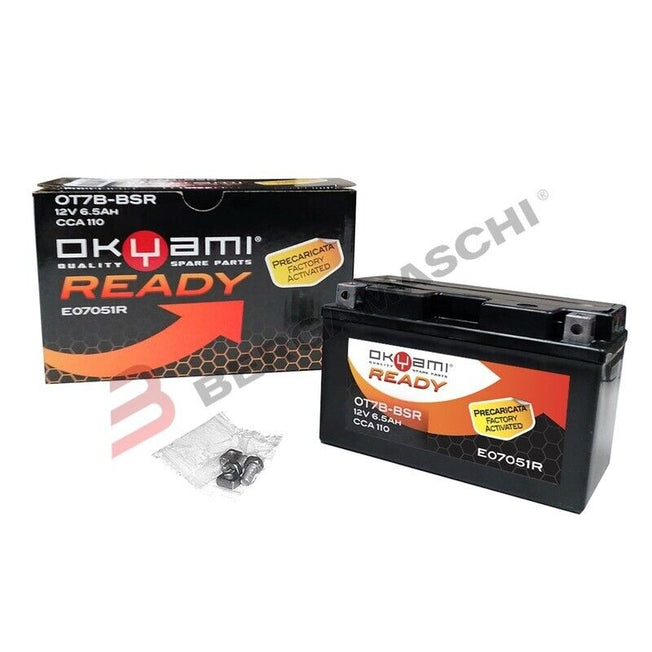 Batteria Okyami Precaricata YT7B-BS per Yamaha YN BW'S 125 2010-2010