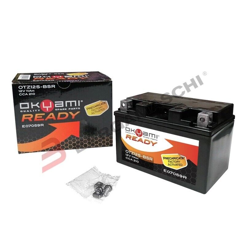 Batteria Okyami Precaricata YTZ12S per Honda NSS Forza EX MF08 250 2005-2007