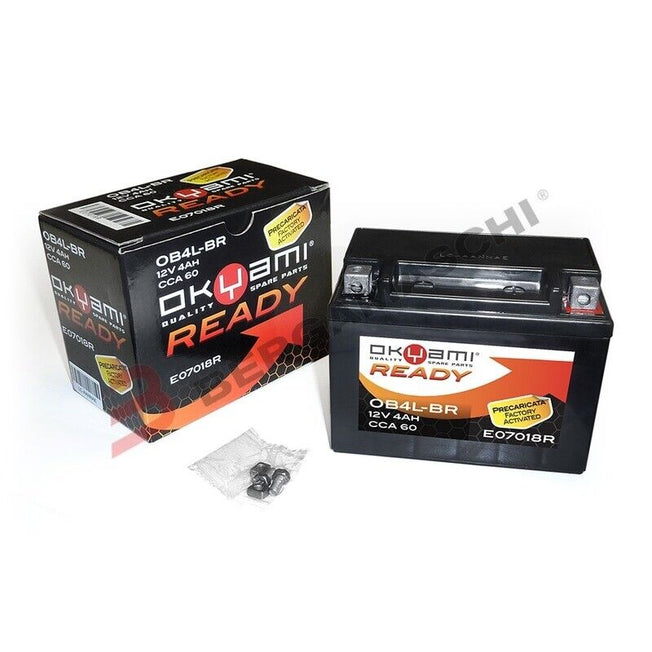 Batteria Okyami Precaricata YB4L-B DERBI Senda SM X Treme E2 50 2004-2004