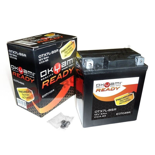 Batteria Okyami YTX7L-BS Precaricata BENELLI Caffe Nero 125 2008-2012