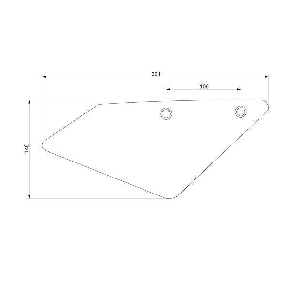 Barracuda Kit Completo Tabella Portanumero per Honda CB 1000R 2021 2022