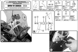 GIVI kit spoiler Attacchi Staffe Parabrezza per BMW R 1200 GS 2004 - 2012