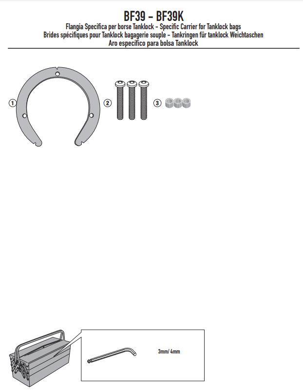 GIVI Flangia per borse da serbatoio TANKLOCK per ROYAL ENFIELD Himalayan 2018-23