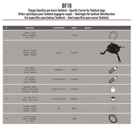 GIVI Flangia per borse da serbatoio TANKLOCK per BMW G 650 GS 2011 - 2017