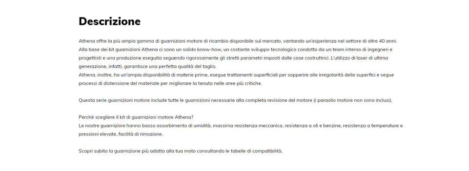 Athena kit Guarnizioni Motore per MOTOM MOTOZAPPA