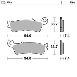 Pastiglie Moto Master per Fantic 250 XX (22-23) anteriori nitro