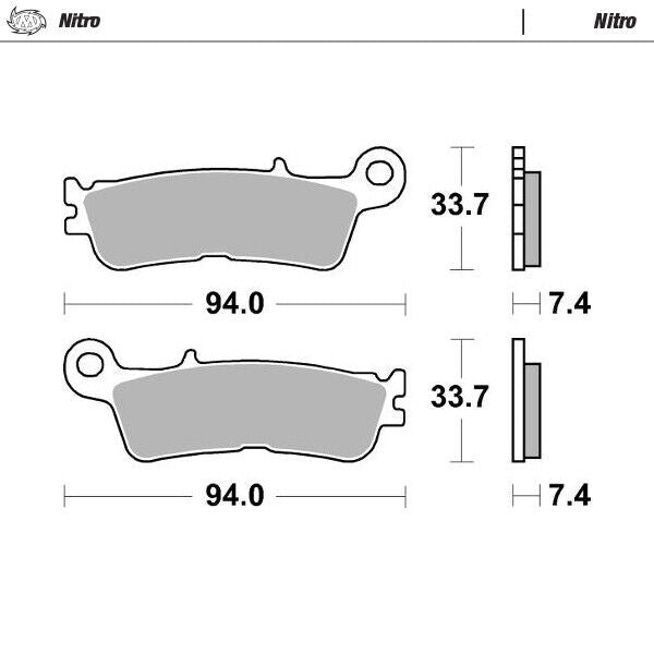 Pastiglie Moto Master per Fantic 450 XXF (22-23) anteriori nitro