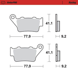 Pastiglie Moto Master per Ktm 250 SX (96-02) posteriori racing