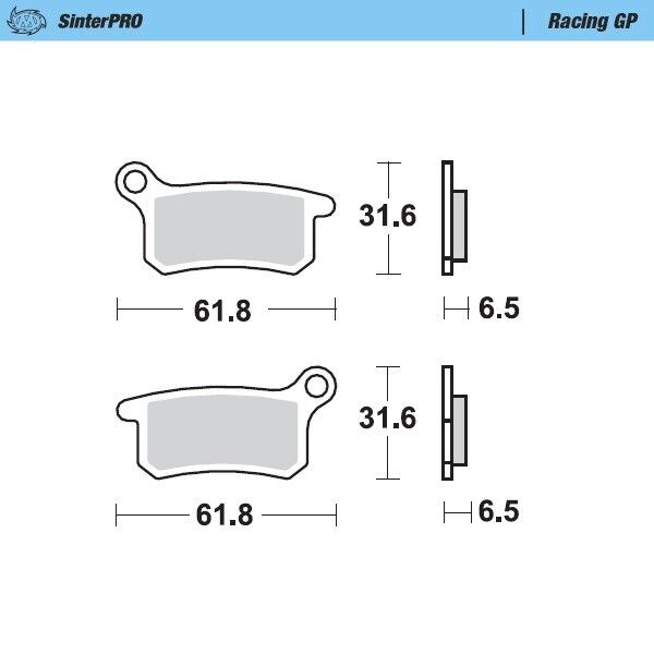 Pastiglie Moto Master per Husqvarna 65 TC (17-22) anteriori GP