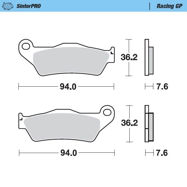 Pastiglie Moto Master per Husqvarna 125 TC (14-24) anteriori GP