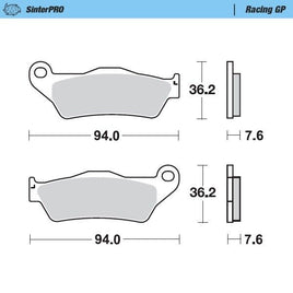 Pastiglie Moto Master per Husqvarna 350 FE (14-24) anteriori GP