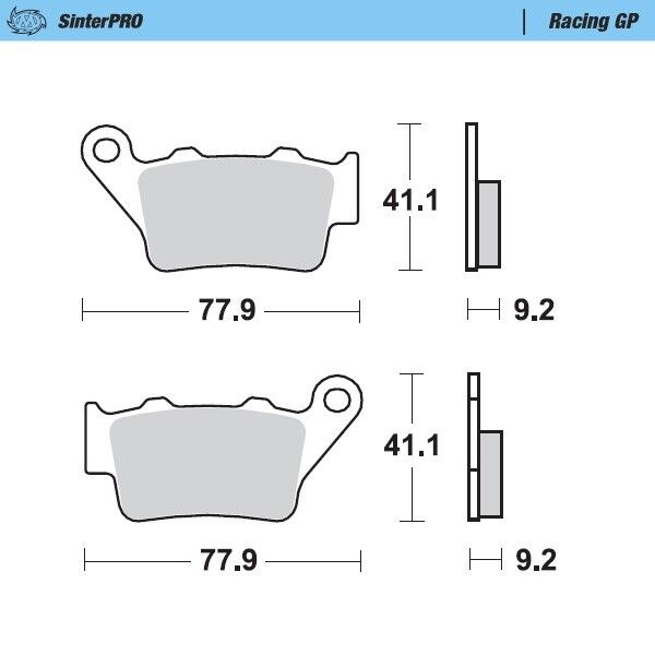 Pastiglie Moto Master Gasgas 125 EC (97-99) posteriori GP