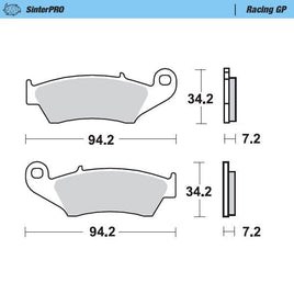Pastiglie Moto Master per Honda CRF 450 RX (17-24) anteriori GP