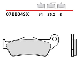 Pastiglie Brembo per Ktm 525 SX-F (03-07) anteriori race
