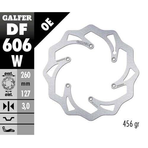 Disco freno Galfer Wave per Husqvarna 250 TC (14-24) anteriore