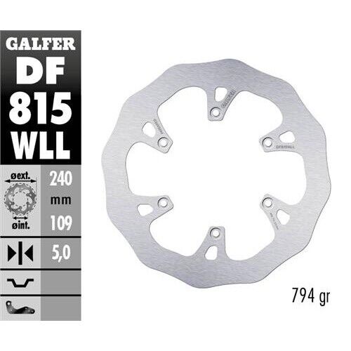 Disco freno Galfer Wave per Beta RR 250 (13-24) posteriore pieno