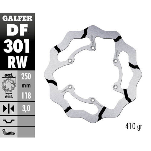 Disco freno Galfer Race per Yamaha YZ 250 (01-16) anteriore