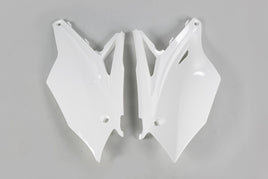Fianchetti portanumero per Kawasaki KX 450 F (16-18) bianchi*
